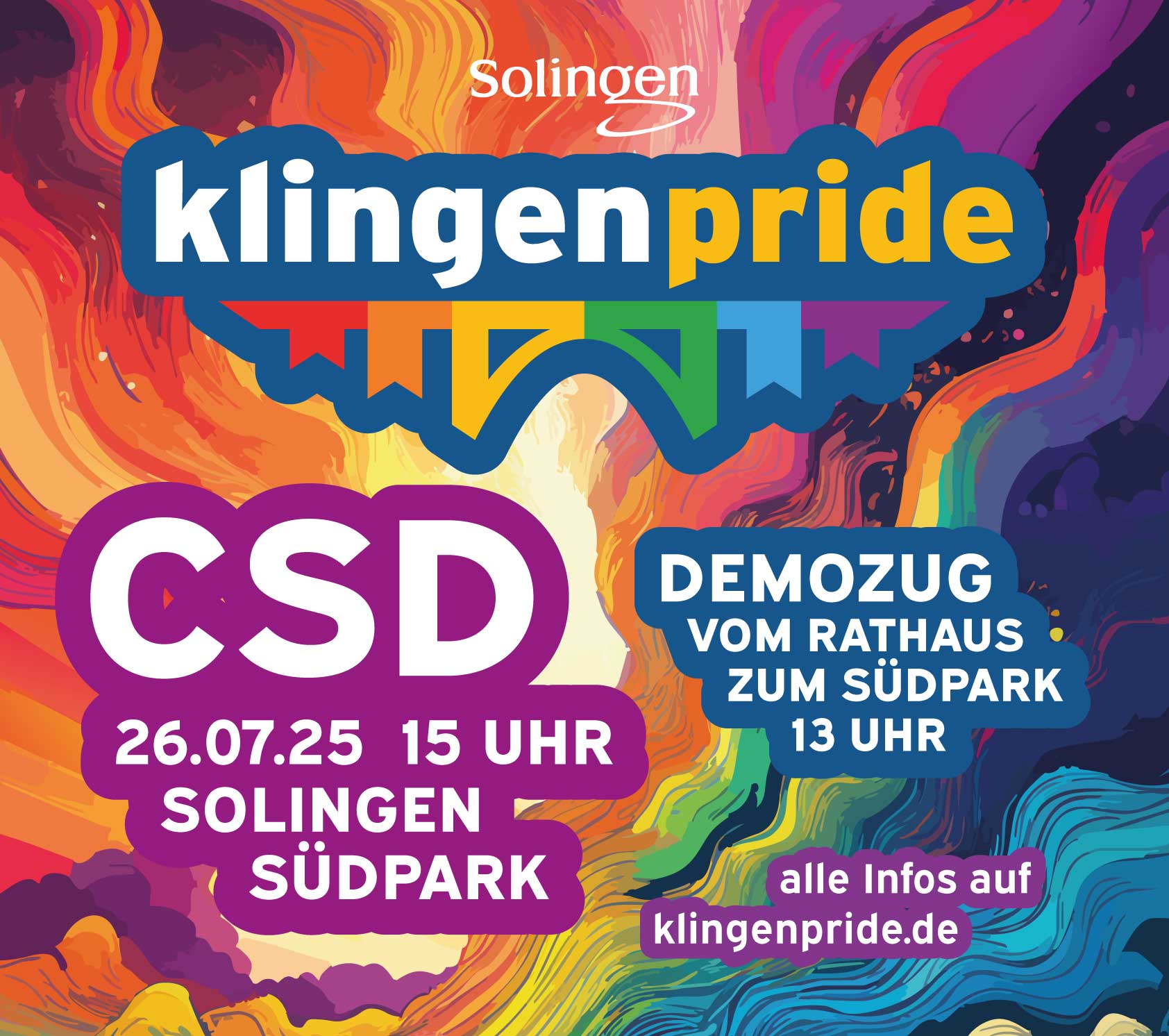 Klingenpride 2025 - Link zu klingenpride.de